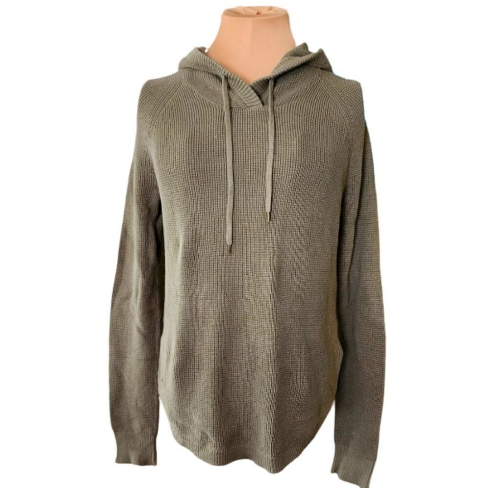 Lauren Ralph Lauren Women's M Olive‎ Green 100% Cotton Hoodie Sweater Pullover